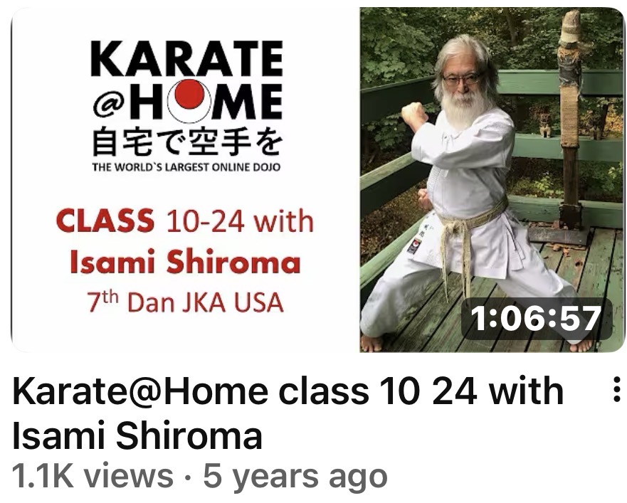 KARATE@HOME Class 10-24 mit Isami Shiroma