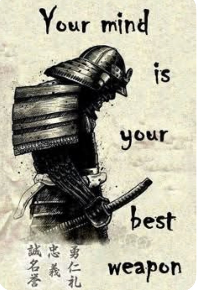 Samurai-Illustration: Your mind is your best weapon