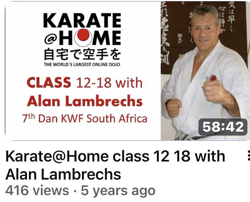 KARATE@HOME Class 12-18 mit Alan Lambrechs