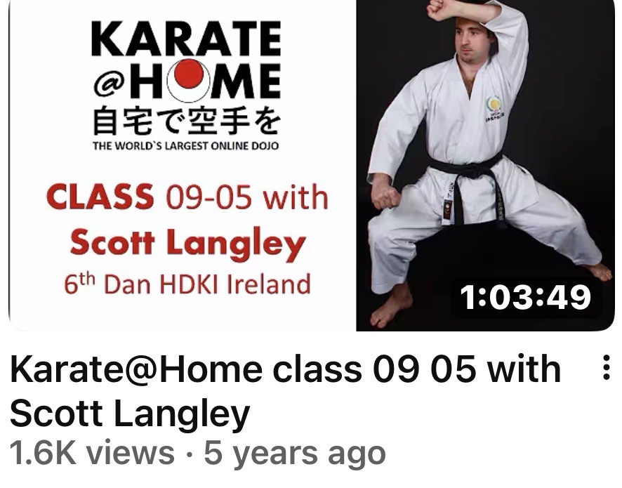 KARATE@HOME Class 09-05 mit Scott Langley